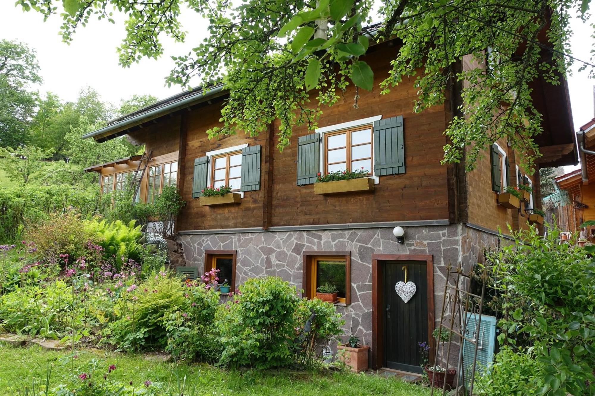 Blick In Den Garten Holzschlag Exterior foto
